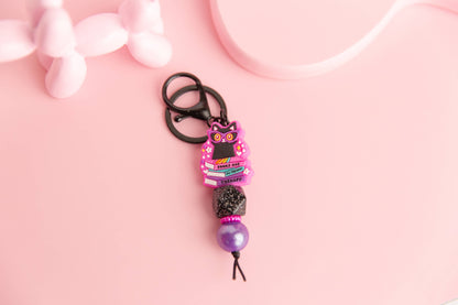 Books Are My Therapy Keychain  