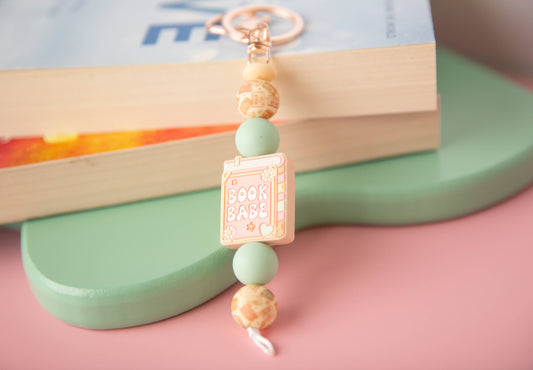 Book Babe Keychain  