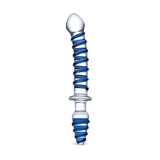 10" Mr. Swirly Double Ended Glass Dildo
