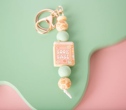 Book Babe Keychain  