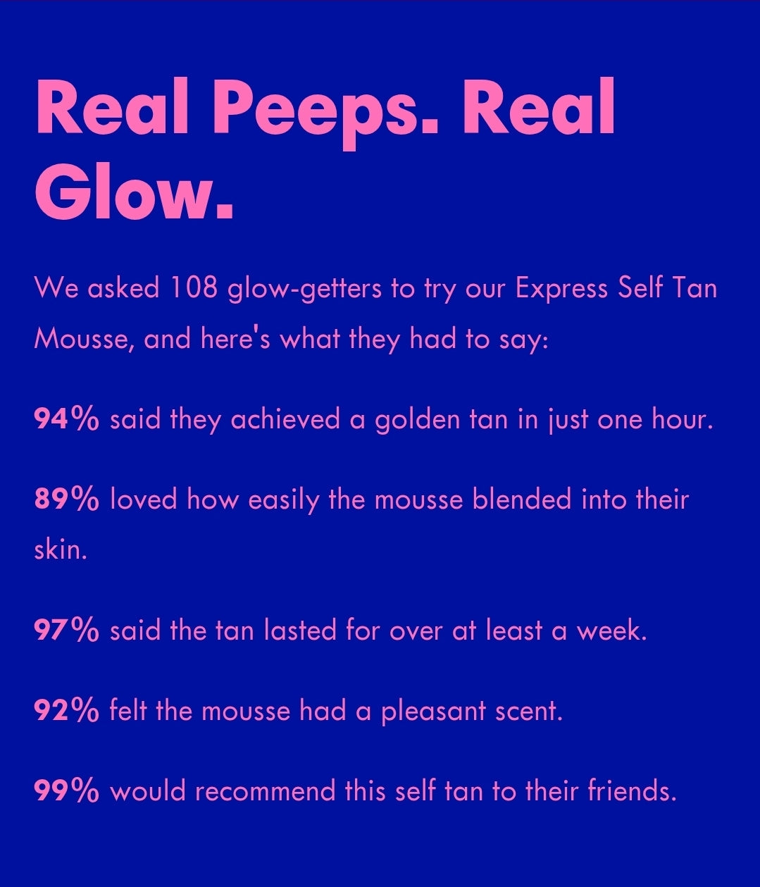 1 hour Express Tan Mousse *Pre Order*